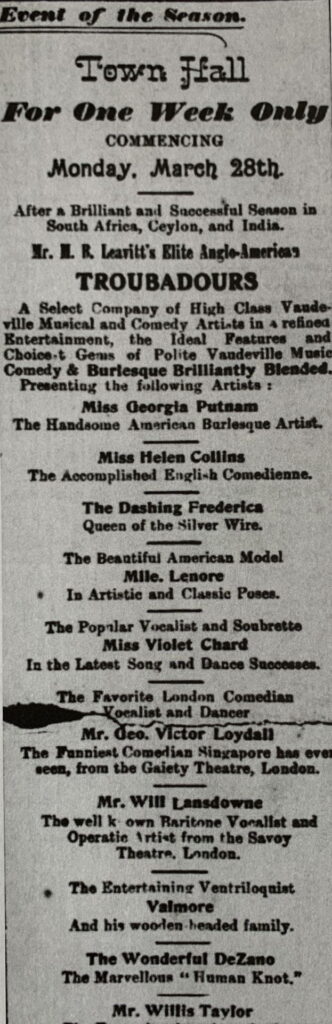 Mr. M.B. Leavitt’s Elite Anglo-American Troubadours